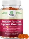 Gummie fertilità per le donne che cercano di concepire - Yummy Gummy Fertilità Supplemento per le donne con Myo-Inositol Folic Acid & Vitex Chasteberry - Vegan Non-GMO & Gluten Free - Juicy Peach (45 Servings)