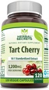 Herbal Secrets Tart Cherry 10:1 Standardized Extract Supplement | 1200 Mg Per Serving | 120 Veggie Capsule | Non-GMO | Gluten Free | Made in USA (1 pacchetto, 120 conte)
