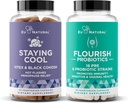 Eu naturale rimanere fresco e Flourish Bundle - Flash caldi, Menopause sollievo, Donna Probiotici + Prebiotici