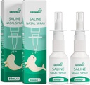 Spruzzo nasale Saline bambino, 2 PCS spray nasale naturale con Xylitol, non alcolico, sollievo istantaneo della congestione nasale e cura quotidiana