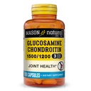 MASON Glucosamina NATURAL Chondroitin 1500/1200 con vitamina C, Supporta la salute comune per la flessibilità normale e la mobilità*, 100 capsule, 1 mese di alimentazione