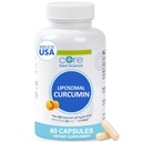 Nucleo Med Scienza Liposomal Curcumin Capsule, 500mg - Pure Turmeric Extract Supplement - High Absorption Joint & Heart Health Support for Adults - Promuove Cognitive & Brain Health, Non-GMO (60 Count)
