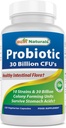 Best Naturals Probiotic 10 Strains & 30 Billion CFU Intestinal Flora, 120 Veggie Capsule - Shelf Stable probiotic (4146365)