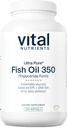 Vital Nutrients Ultra Pure® Fish Oil 350 | Supporta il cuore, il cervello e la salute immunitaria* | Sustainably Sourced EPA & DHA Omega-3 Fatty Acid | Lemon Flavor | Gluten, Dairy, Soy Free | 200 Softgels