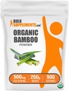 BulkSupplements.com Polvere di bambù organica - integratori di silice, supplemento di bambù - senza glutine, 500mg per porzione, 250g (8.8 oz) (pacchetto di 1)