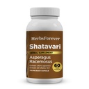 Herbsforever Shatavari Capsules Premium Asparagus Racemosus Supplemento 40% Saponins 750 mg High-Potency Formula - 60 capsule vegetariane Herbal Wellness & Balance Support Non OGM
