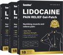Sumifun 4% lidocaina Pain Relief Patches - 54 Conte Patches per schiena, spalla, muscolo, articolazioni, dolore al ginocchio Relief - Basso Back Pain Relief Products - Pain Patches massima resistenza lidocaina