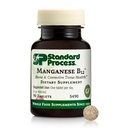 Processo standard Manganese B12 - Supporta la salute del tessuto Bone & Connective - Supporto per la formazione di emoglobina - Gluten-Free, Non-Dairy & Non-Soy - 90 compresse (90 Serve)