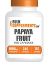 BulkSupplements.com Papaya Estratto di frutta - da Carica Papaya, Integratore di erbe - Gluten Free, 1000mg, 2 Capsule per Serving, 240 Count (Pack of 1)