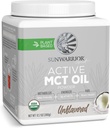 Sunwarrior Organic MCT olio polvere Supplemento Medium-Chain Triglycerides Pure Coconut | Keto USDA Sugar Soy Gluten Dairy Free Non-GMO | Unflavored 40 Servings Active