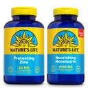 Natura Vita Nutrizione Monolaurin 1000mg 250ct e Protezione Zinco Picolinato 30mg 250ct - Integratori di Supporto per Salute e Immune - Monolaurina da Coccole Raw, Zinco Chelato - Garanzia di 60 giorni
