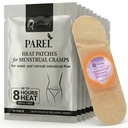 Patch di calore di periodo a base di erbe, su misura per flusso basso-normale (10 Pack) – Patch di riscaldamento a lunga durata di 8 ore, senza farmaci per ceppi mestruali, Bloating & Tension posteriore – Skin-Safe, Strong Hold, On-The-Go Relief