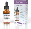 NASALFRESH MD - Olio essenziale di eucalipto - Irrigazione nasale - Rilievo di congestione - Nasal Wash Additivo - Olio essenziale di alto grado - Detergenti & Moisturizes Nasal Passages - 1oz