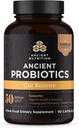 Antichi Probiotici Nutrizione, Gut Restore 90ct con Ginger e Fenugreek, Supporta Funzioni Digestive, Riduce Diarrea, Costipazione, Gas e Bloating, Superfoods Blend, 50 miliardi di CFU*/Serving