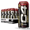 Cellucor C4 Ultimate x WWE | Pre Workout Sugar Free Energy Drink | Tri-Stim Experience with 300mg Caffeina + TeaCrine + Dynamine | Berry Powerbomb | 16oz (Pack of 12)