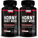 Fattore di forza Arrapato Goat Weed per gli uomini, Natural Male Drive e Vitality Supplement con ingredienti naturali per l'assorbimento superiore, Serie fondamentale, 750mg, 60 Count (Pack of 2)