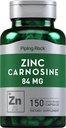 Piping Rock Zinc Carnosine Supplemento | 84mg | 150 capsule | Non OGM, Gluten Free