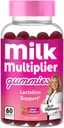 Dr. Stephanie's Milk Multiplier Lactation Support Gummies - Fenugreek Free Breastfeeding Supplement per l'aumento del latte - con latte Thistle, semi di finocchio, Alfafa - Postpartum & Nursing Essentials