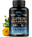Vitamine Occhiali - Luteina e Zeaxantina Integratori - AREDS2 Integratore Basato per Senior & Adults - Supporto per la salute e la visione degli occhi - Zafferano, Zinco, Vitamine, Rame, Super Greens - Made in USA, 60 Capsule