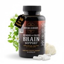 Integratori di cervello e memoria BUCKLEBURY con Bacopa & Alpha GPC - Capsule cerebrali nootropici per il supporto cognitivo, Focus & Mental Clarity - Memory and Focus Pills for Women & Men - Capsule Vegan 60