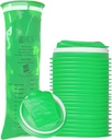 HCS Emesis Bags Monouso - Eco-Friendly, Premium, Grado di Ospedale, Adulti & Kids - Borse di Vomit Monouso per Auto, Viaggi, Uso domestico - Gettare, Barf, Puke - 24, Forte (40 fl oz)