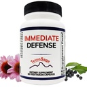 Supporto immunitario della difesa immediata - Zinco, Black Elderberry, Echinacea, Vitamina A & C con B12, | Potente Booster di immunità per adulti | Integratore di Booster di sistema immunitario 60 capsule