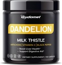 Dandelion with Milk Thistle, Artichoke, Vitamina C & Black Pepper – Supporta la salute e l'aiuto digestivo del fegato -150 capsule- Made in the USA