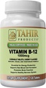 Tahir Halal Vitamin B12 1000mcg: Aumenta l'energia, il metabolismo e la salute del sistema nervoso. Vegan & Vegetariano, Dairy-Free, 120 compresse masticabili. Made in USA - Certificato Halal.