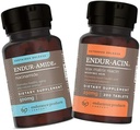 EPC Company NAD+ Niacinamide B3, Endur-Amide 500mg 200 Compresse e ENDUR-ACIN 250mg Niacin - Extended Release for Optimal Absorption & Low-Flush Vitamin B-3, 200 Compresse