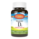 Carlson - Vitamina D3, 10000 IU (250 mcg), Integratori di vitamina D, Supporto Bone & Immune, Vitamina D3 Softgels, Salute Del Cuore, Gluten Free Vitamin D Capsule, 120 Softgels