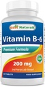 Best Naturals Vitamina b6 200 mg per adulti, 120 compresse (120 conteggio)