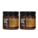 Ogni uomo Jack Beard Butter- Subtle Sandalwood Fragrance - Idrati e stili Asciutti, Cuscinetti Indisciplinati Mentre Allevia Itch - Naturalmente Derivato con burro di karate e olio di cocco - 4-ounce (2 Pack)