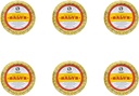 Rawleigh Antiseptic Salve Iconic Yellow Big Tin: 4.5 oz, Multi-Purpose Ointment Soothes Cuts, Bruises, Irritations, with Turpentine, Phenol, Cottonseed Oil & Paraffin, Original Formula - Confezione da 6