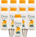 DOSE per il tuo supporto liver Supplemento Shot| Non OGM, Vegan, Gluten Free, Kosher Pareve | 16oz (9 bottiglie) & 2oz Shot Glass (2 bicchieri)