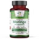 Organic Aura Moringa Leaf Capsule | 1500mg - 150 HPMC Veg | Whole Leaves Green Super Food | Naturally Boosts Metabolism, Energy, Health, & Stamina | 100% Pure Safe Moringa |Non OGM.