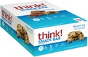 Pensa! Barre di proteine con radice di chicory per fibra, supporto digestivo, senza glutine con isolato di proteine del siero, chip di cioccolato, barre di snack senza dolcificanti artificiali, 1,4 Oz (10 Conte)
