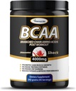 Polvere BCAA originale 2:1:1 - Aminoacidi a catena ramificata per la costruzione del muscolo e il recupero, il supporto di bruciare i grassi - Punch di frutta e anguria (45 Serve)