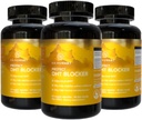 Blocco DHT per uomini e donne, Formula senza glutine, Palmetto sega, ortica, tè verde, corteccia di Pygeum & Pumpkin Seed | Supplementi per capelli per la crescita, 60 Conte, Confezione da 3