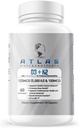 Atlas Nutraceuticals-Vitamin D3+K2- Vitamina D3 5000IU Plus K2, 2 in 1 Formula, MK7 Vitamin K2, 60 Capsule, Immune Vitamin Complex