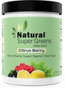 Super Greens Powder Organic| Green Supplements| Great Tasting Fruits and Vegetas Juice & Smoothie Mix Probiotics & Digestive Enzymes& Chlorella(Citrus Berry)1 item,7.4 Ounce