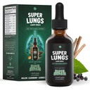 SuperBonsai Super Lungs Mullein Drops – Herbal Lung Support Tintura con Mullein Leaf Extract Elderberry Reishi Marshmallow Root – Supporta il respiro chiaro & benessere – 2 oz