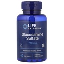Estensione di vita Glucosamine Sulfate, 750 mg, Supporta il comfort del ginocchio e la salute comune, senza glutine, non OGM, 60 capsule