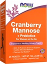 NOW Integratori, Mirtillo Mannoso + Probiotici con una miscela di 10 Probiotici Bacterial Strains, 24/Box