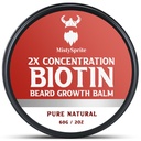 Cuscinetto Balm per Uomo & Condizionato Cuscinetto Wax - Realizzato con olio di ricino Ingredienti naturali e biologici - Idrati & Thickens Facial Hair Growth- 2 Ounce Tin (Vanilla)