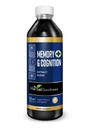 Memoria e cognizione Estratto liquido 12oz - Supporta Clarity mentale, Energy & Immune Funzione - Integratore naturale organico con Ginkgo, Sage & Lion’s Mane - 23 Serve