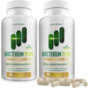 Bacterium Plus, prodotto naturale, supporto del sistema immunitario, Formula brevettata, Prodotto originale - 120 Conte - Confezione da 2