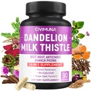 Estratto di radice di leone con radice di leone, cardo del latte, polvere di barbabietola e altro - 90 capsule per 3 mesi di alimentazione