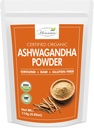 Polvere di Ashwagandha organica| Pouch| Resealable Zip Lock Withania Somnifera da India| USDA Organic| Polvere di Ashwagandha puro e naturale senza OZ