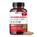 Complesso di Ashwagandha con L-teanina, curcuma, Rhodiola & St. John Wort – Miscela di erbe per il benessere quotidiano – 240 capsule