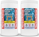 Yerba Prima Prebiotic Colon Care Formula, 20 oz Polvere (Pack of 2) con FOS - Natural Psyllium Fiber, Magnesio, Selenio - Non OGM, Gluten Free, Vegan Daily Supplement - per Uomini & Donne